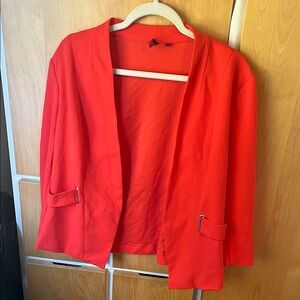 Women's Red Blazer Jacket